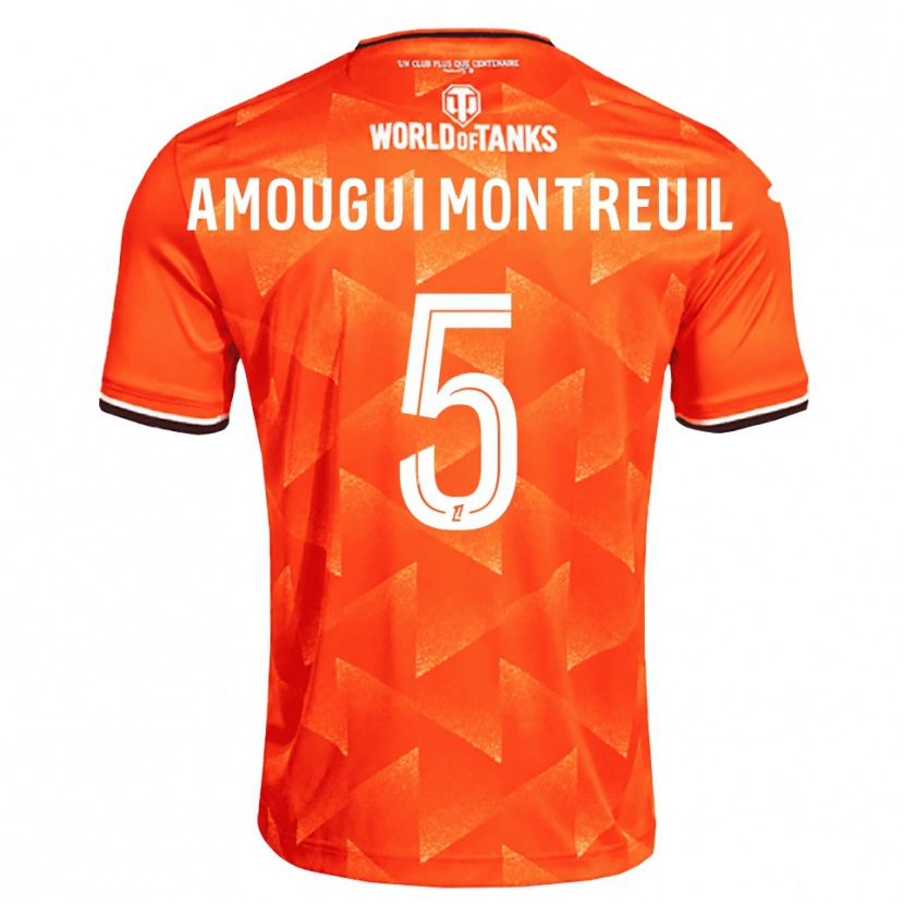 Danxen Herren Maceo Amougui Montreuil #5 Orange Weiß Schwarz Heimtrikot Trikot 2026/27 T-Shirt Österreich