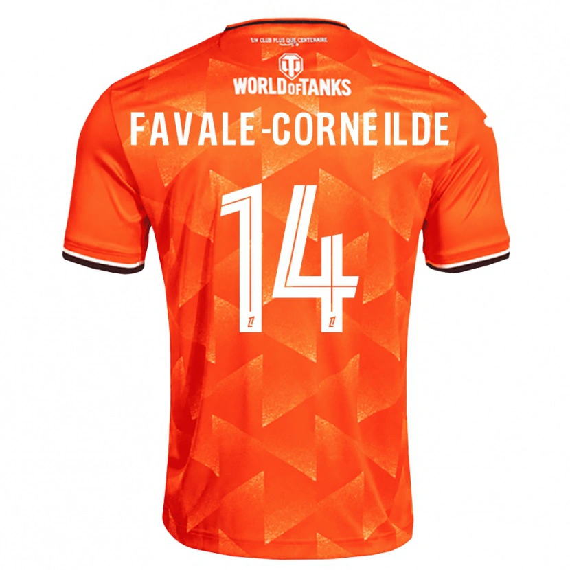Danxen Herren Gianni Favale-Corneilde #14 Orange Weiß Schwarz Heimtrikot Trikot 2026/27 T-Shirt Österreich