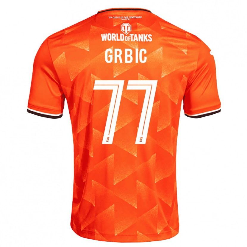 Danxen Herren Adrian Grbic #77 Orange Weiß Schwarz Heimtrikot Trikot 2026/27 T-Shirt Österreich