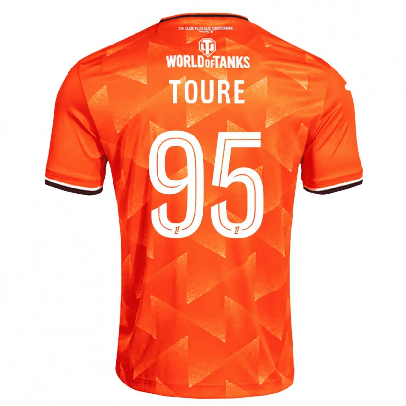 Danxen Herren Isaak Touré #95 Orange Weiß Schwarz Heimtrikot Trikot 2026/27 T-Shirt Österreich