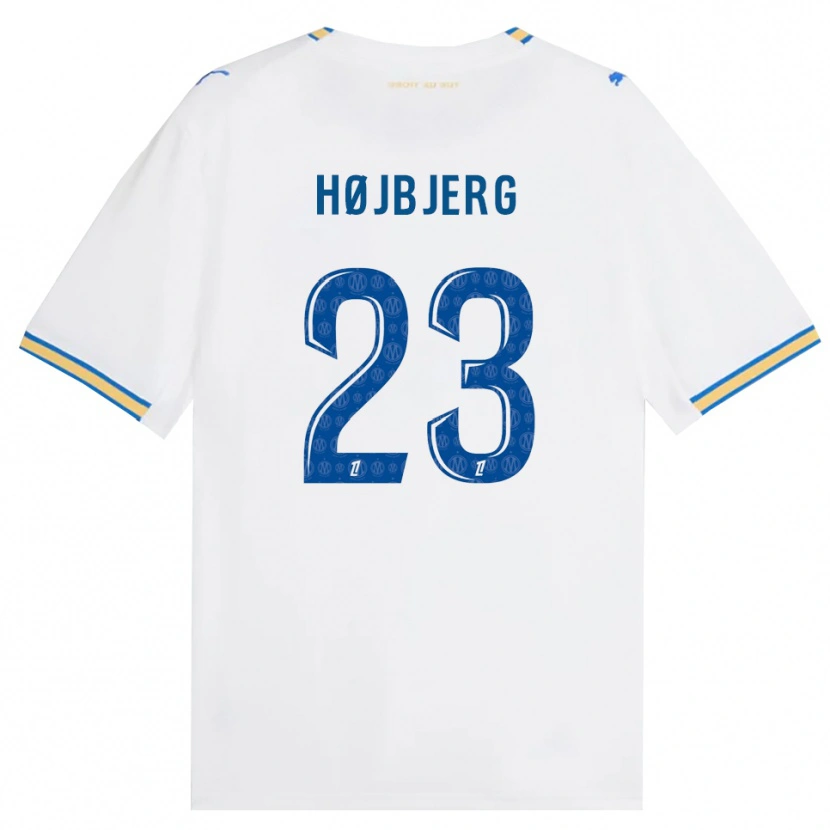 Danxen Herren Pierre-Emile Højbjerg #23 Dodgerblau Weiß Heimtrikot Trikot 2026/27 T-Shirt Österreich