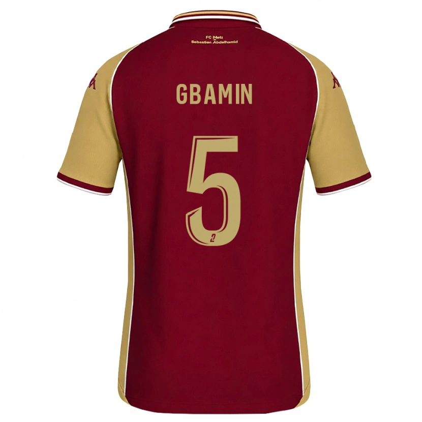 Danxen Herren Jean-Philippe Gbamin #5 Goldrute Dunkelrot Heimtrikot Trikot 2026/27 T-Shirt Österreich