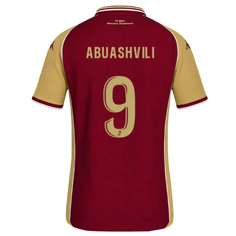 Danxen Herren Giorgi Abuashvili #9 Goldrute Dunkelrot Heimtrikot Trikot 2026/27 T-Shirt Österreich