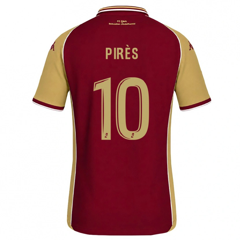 Danxen Herren Théo Pirès #10 Goldrute Dunkelrot Heimtrikot Trikot 2026/27 T-Shirt Österreich