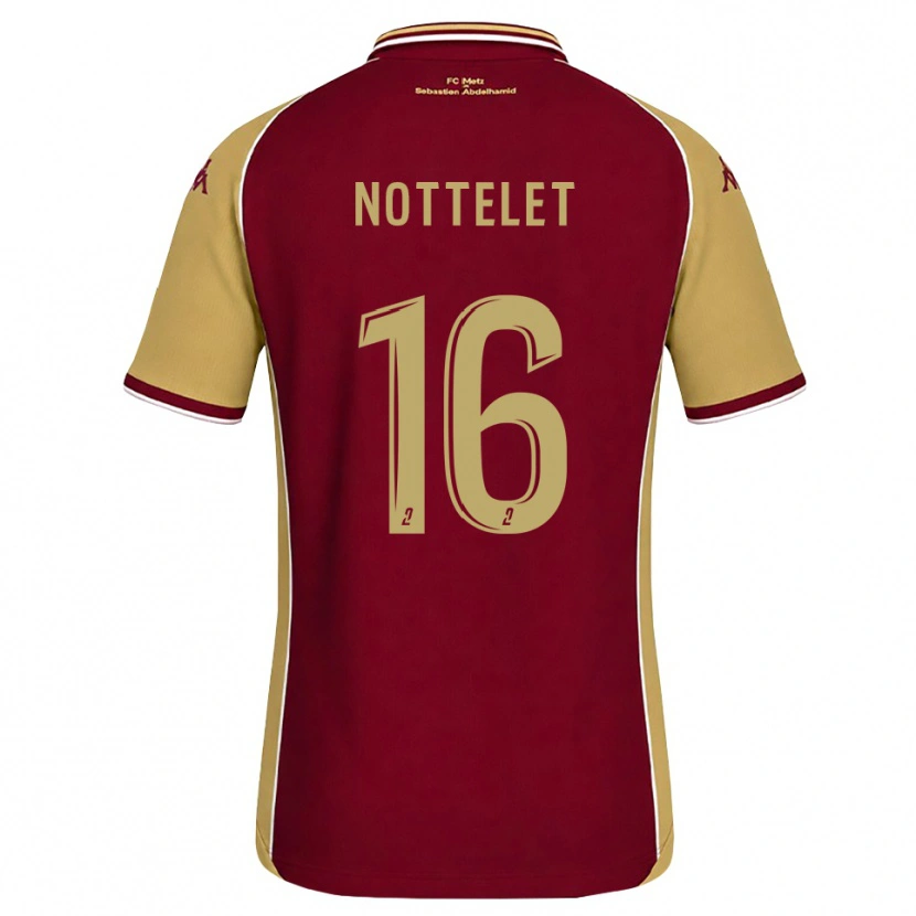 Danxen Herren Gillian Nottelet #16 Goldrute Dunkelrot Heimtrikot Trikot 2026/27 T-Shirt Österreich