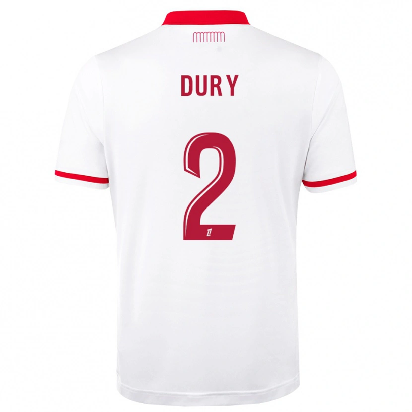 Danxen Herren Eloan Dury #2 Rot Weiß Heimtrikot Trikot 2026/27 T-Shirt Österreich