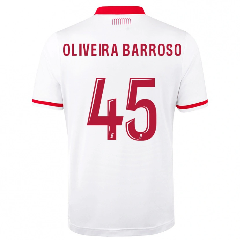 Danxen Herren Mickael Oliveira Barroso #45 Rot Weiß Heimtrikot Trikot 2026/27 T-Shirt Österreich