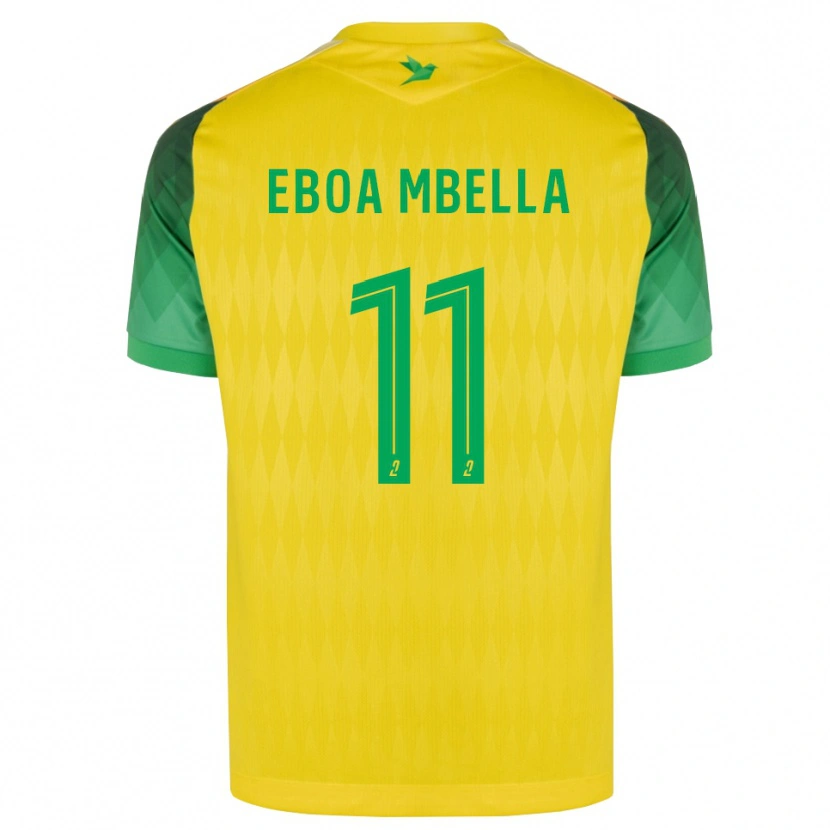Danxen Herren Eden Eboa Mbella #11 Gelb Grün Rot Heimtrikot Trikot 2026/27 T-Shirt Österreich