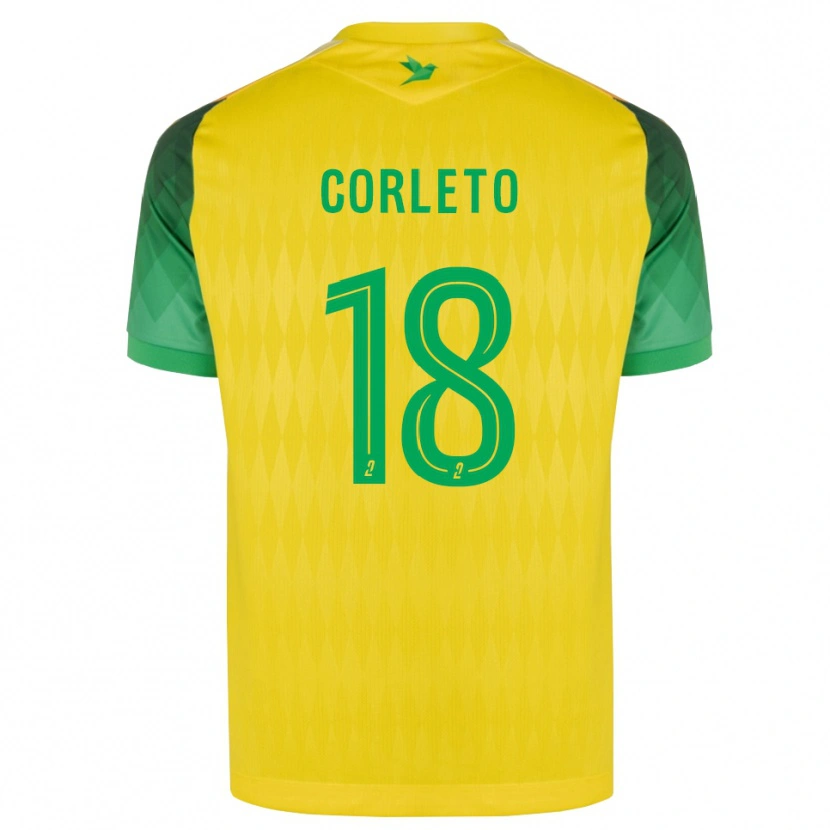Danxen Herren Naël Corleto #18 Gelb Grün Rot Heimtrikot Trikot 2026/27 T-Shirt Österreich