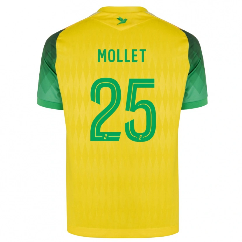 Danxen Herren Florent Mollet #25 Gelb Grün Rot Heimtrikot Trikot 2026/27 T-Shirt Österreich