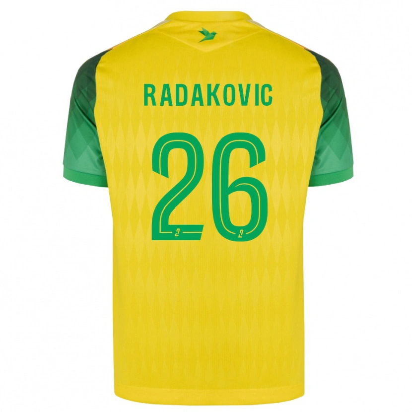Danxen Herren Uros Radakovic #26 Gelb Grün Rot Heimtrikot Trikot 2026/27 T-Shirt Österreich