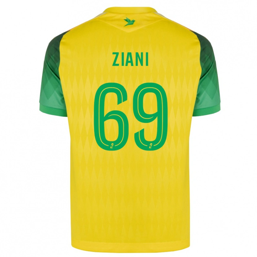 Danxen Herren Sacha Ziani #69 Gelb Grün Rot Heimtrikot Trikot 2026/27 T-Shirt Österreich