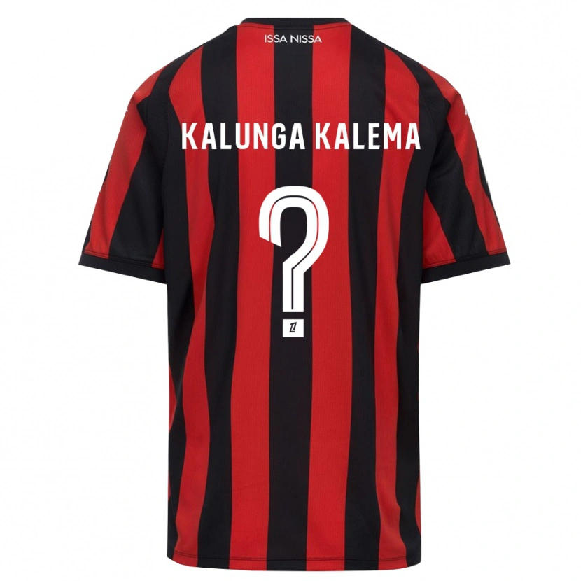 Danxen Herren Kevin Kalunga Kalema #0 Rot Schwarz Weiß Heimtrikot Trikot 2026/27 T-Shirt Österreich