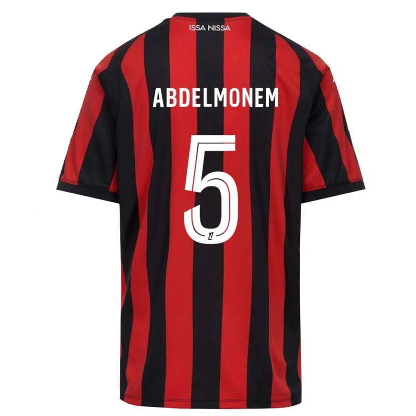 Danxen Herren Mohamed Abdelmonem #5 Rot Schwarz Weiß Heimtrikot Trikot 2026/27 T-Shirt Österreich