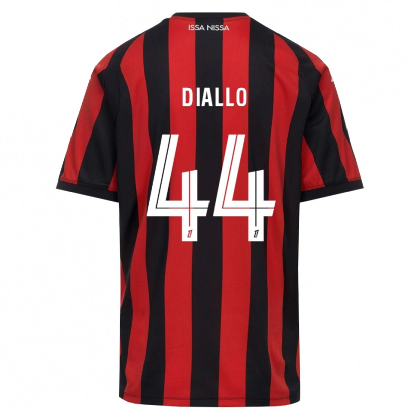 Danxen Herren Zoumana Diallo #44 Rot Schwarz Weiß Heimtrikot Trikot 2026/27 T-Shirt Österreich