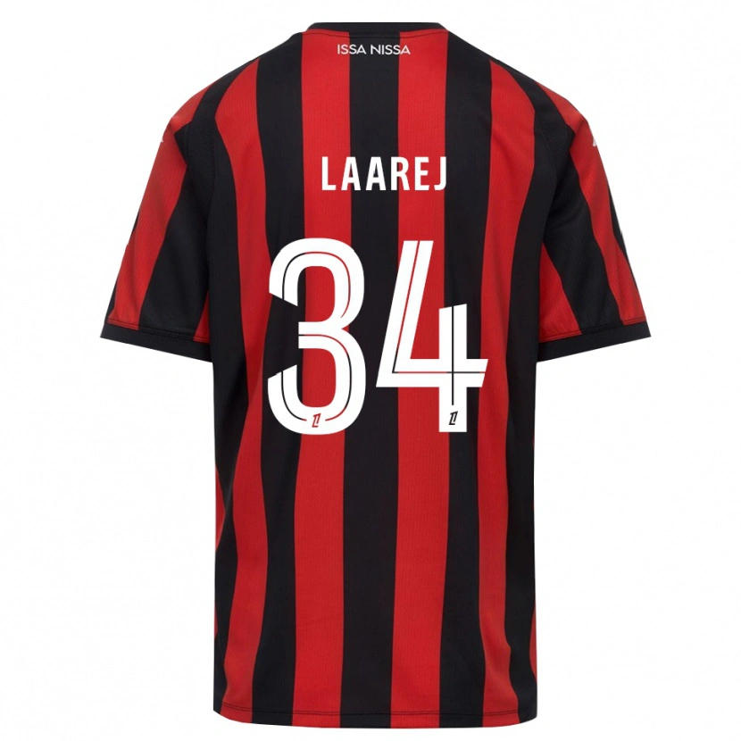 Danxen Herren Nassim Laarej #34 Rot Schwarz Weiß Heimtrikot Trikot 2026/27 T-Shirt Österreich