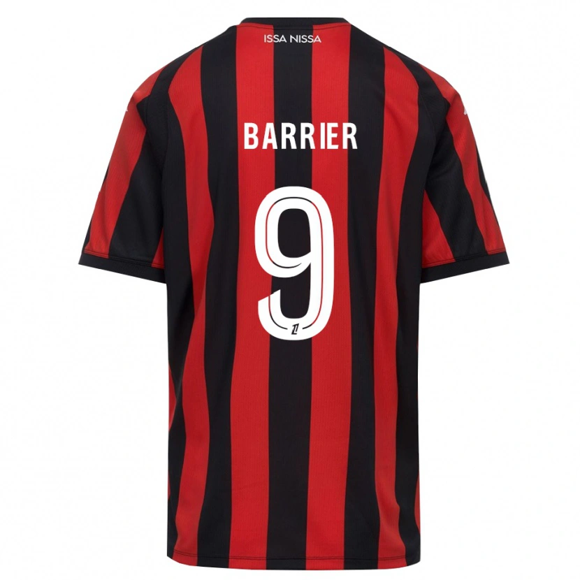 Danxen Herren Inès Barrier #9 Rot Schwarz Weiß Heimtrikot Trikot 2026/27 T-Shirt Österreich