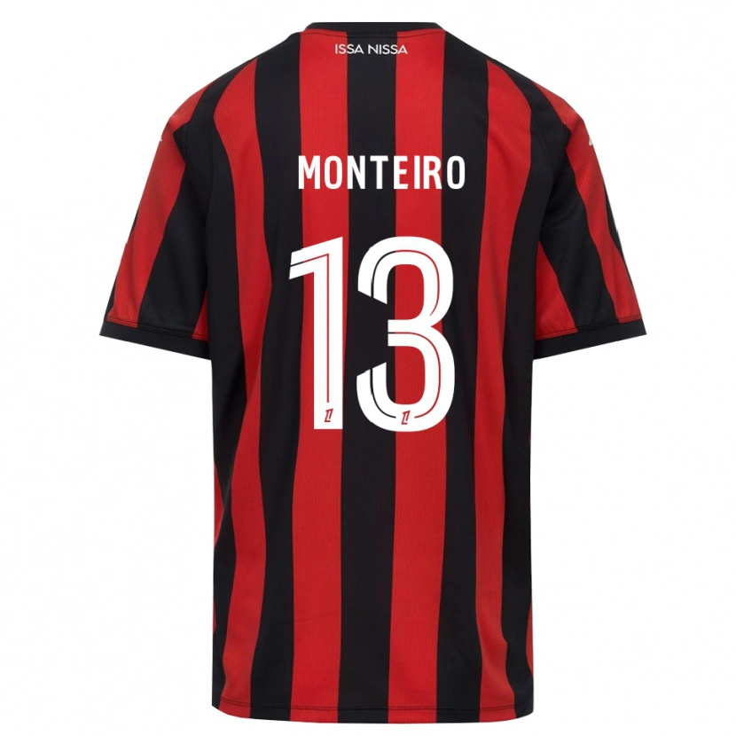 Danxen Herren Laurenzo Monteiro #13 Rot Schwarz Weiß Heimtrikot Trikot 2026/27 T-Shirt Österreich