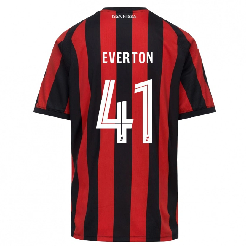 Danxen Herren Everton Pereira Da Silva #41 Rot Schwarz Weiß Heimtrikot Trikot 2026/27 T-Shirt Österreich