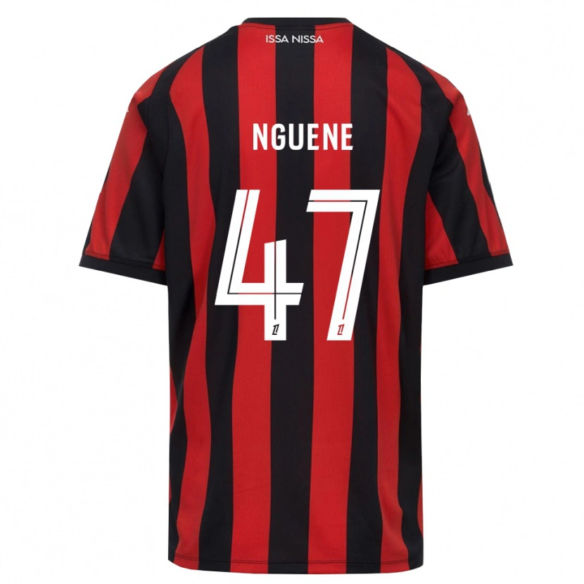 Danxen Herren Bernard Nguene #47 Rot Schwarz Weiß Heimtrikot Trikot 2026/27 T-Shirt Österreich