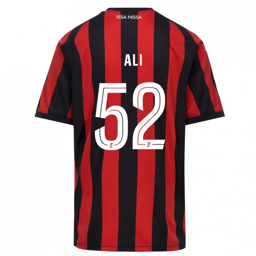 Danxen Herren Kéfren Ali #52 Rot Schwarz Weiß Heimtrikot Trikot 2026/27 T-Shirt Österreich