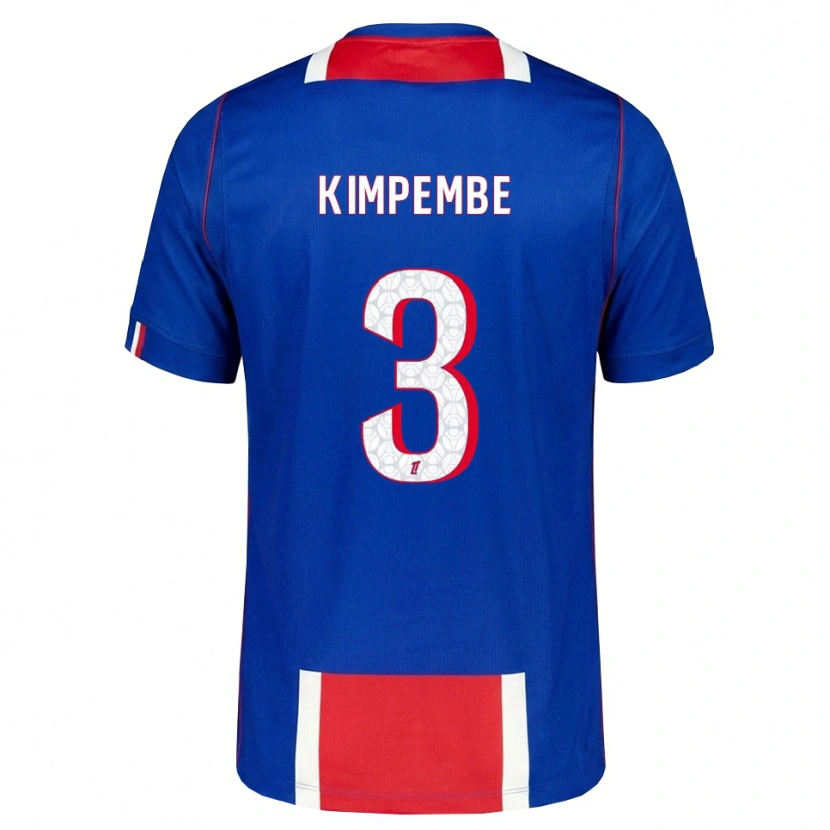 Danxen Herren Presnel Kimpembe #3 Rot Weiß Blau Heimtrikot Trikot 2026/27 T-Shirt Österreich