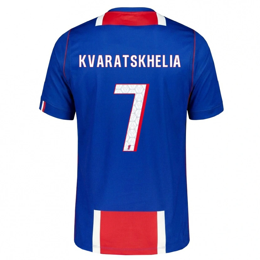 Danxen Herren Khvicha Kvaratskhelia #7 Rot Weiß Blau Heimtrikot Trikot 2026/27 T-Shirt Österreich