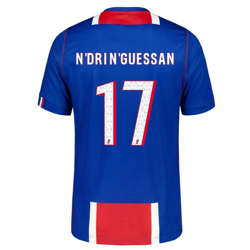 Danxen Herren Landry N'dri N'guessan #17 Rot Weiß Blau Heimtrikot Trikot 2026/27 T-Shirt Österreich