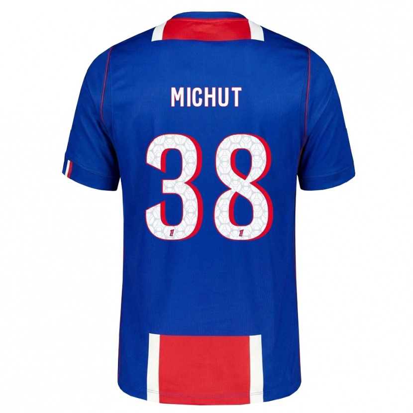 Danxen Herren Edouard Michut #38 Rot Weiß Blau Heimtrikot Trikot 2026/27 T-Shirt Österreich