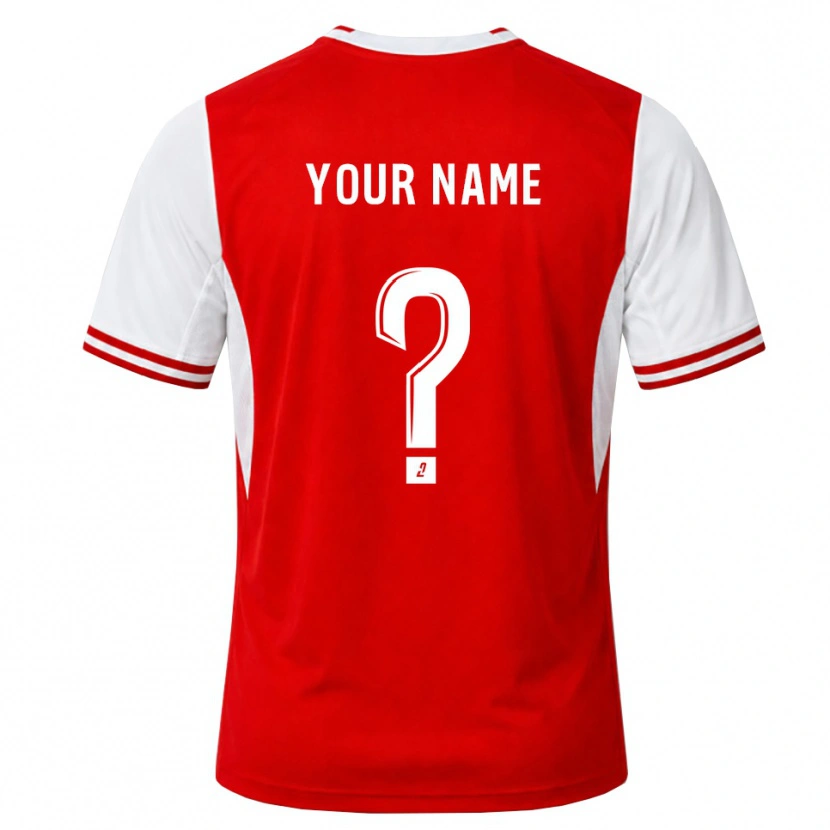 Danxen Herren Ihren Namen #0 Rot Weiß Heimtrikot Trikot 2026/27 T-Shirt Österreich