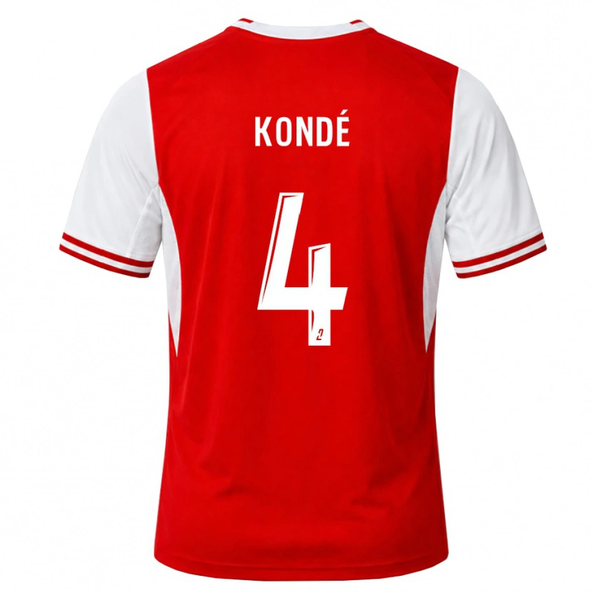 Danxen Herren Jean-Charles Kondé #4 Rot Weiß Heimtrikot Trikot 2026/27 T-Shirt Österreich