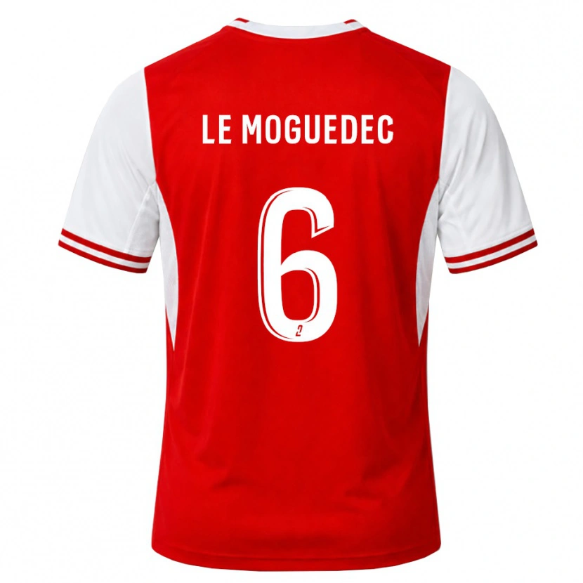Danxen Herren Anaële Le Moguédec #6 Rot Weiß Heimtrikot Trikot 2026/27 T-Shirt Österreich
