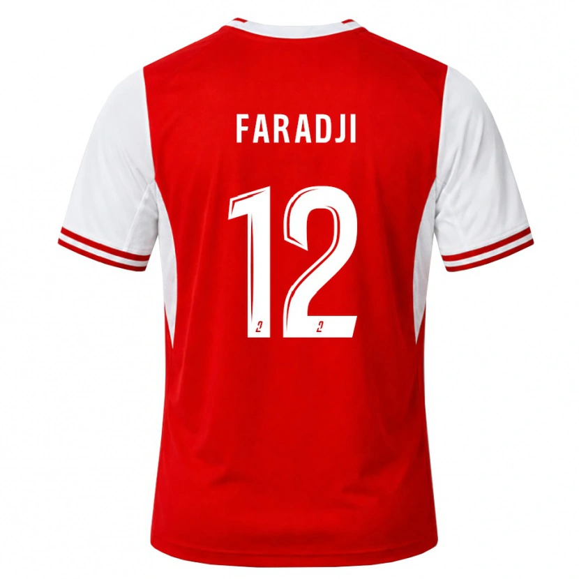 Danxen Herren Ouassim Faradji #12 Rot Weiß Heimtrikot Trikot 2026/27 T-Shirt Österreich