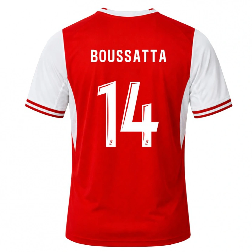 Danxen Herren Naïl Boussatta #14 Rot Weiß Heimtrikot Trikot 2026/27 T-Shirt Österreich