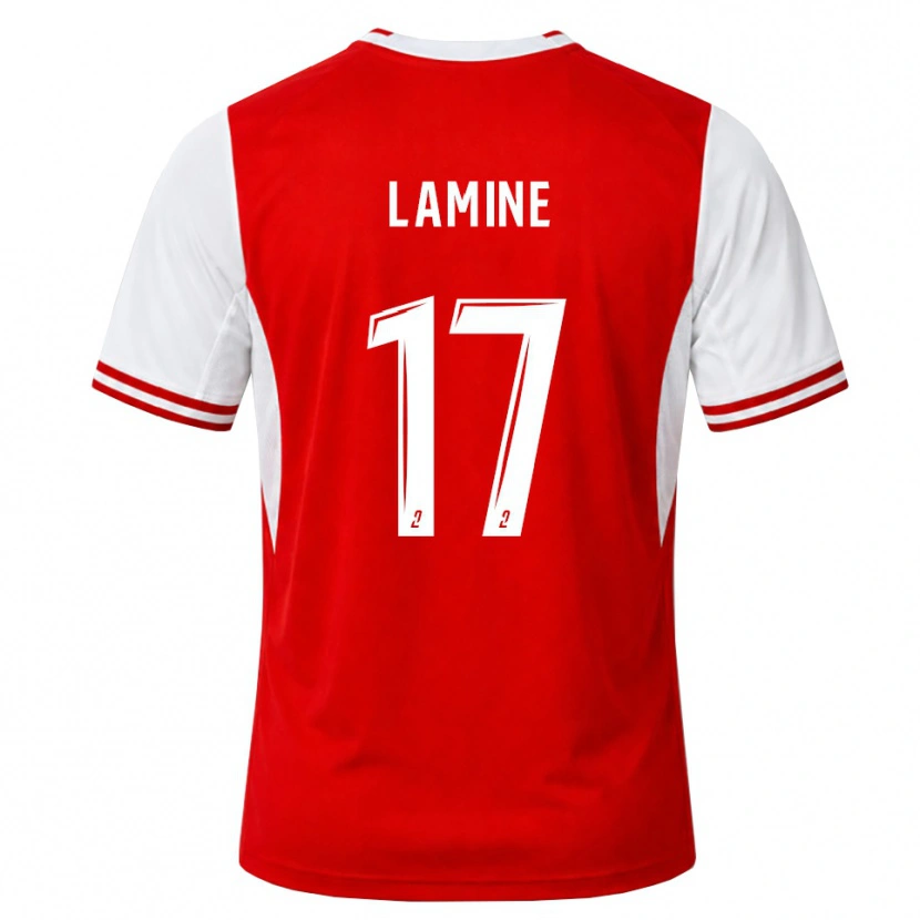 Danxen Herren Mana Lamine #17 Rot Weiß Heimtrikot Trikot 2026/27 T-Shirt Österreich