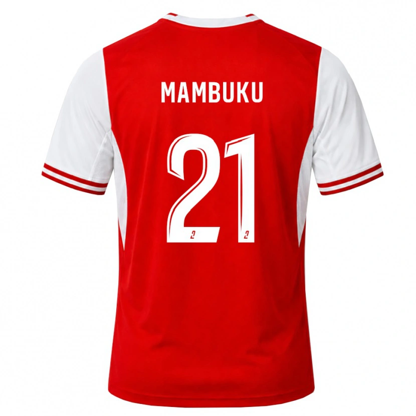 Danxen Herren Jean Mambuku #21 Rot Weiß Heimtrikot Trikot 2026/27 T-Shirt Österreich