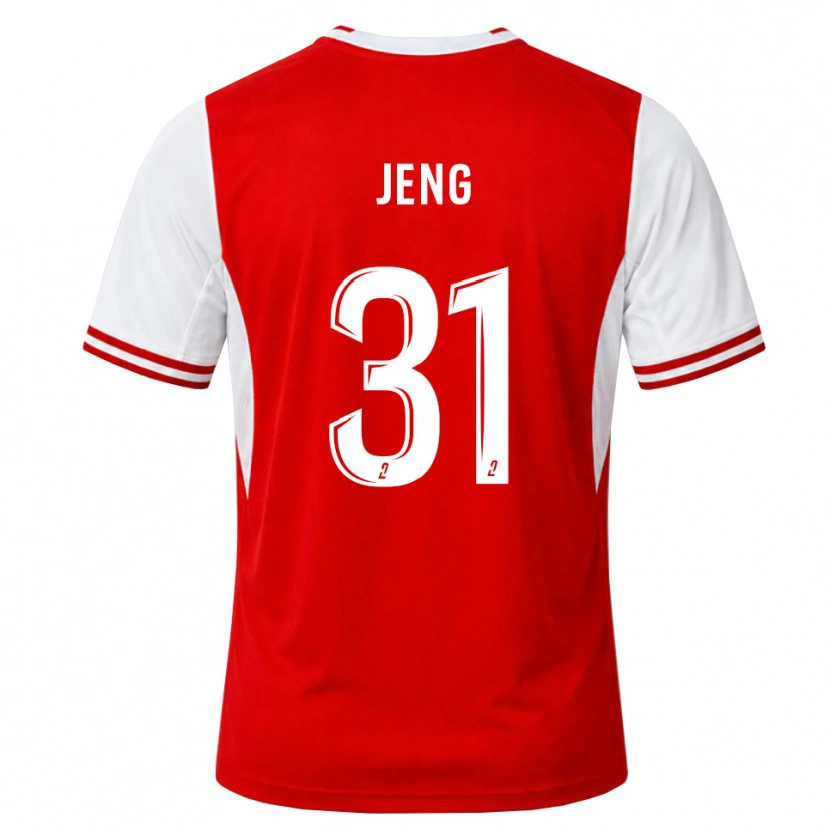 Danxen Herren Malcolm Jeng #31 Rot Weiß Heimtrikot Trikot 2026/27 T-Shirt Österreich