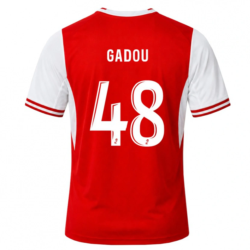 Danxen Herren Arone Gadou #48 Rot Weiß Heimtrikot Trikot 2026/27 T-Shirt Österreich
