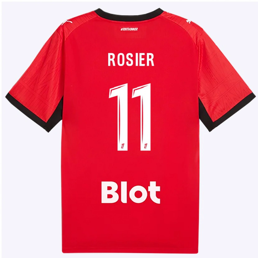 Danxen Herren Lucas Rosier #11 Rot Schwarz Weiß Heimtrikot Trikot 2026/27 T-Shirt Österreich