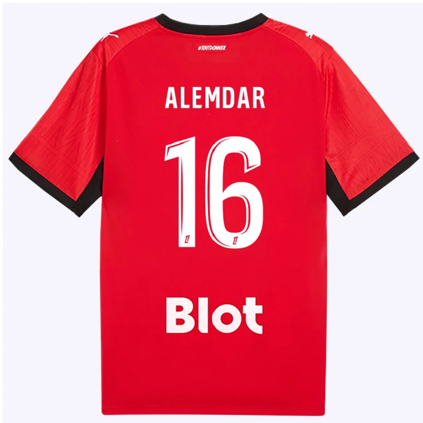 Danxen Herren Doğan Alemdar #16 Rot Schwarz Weiß Heimtrikot Trikot 2026/27 T-Shirt Österreich