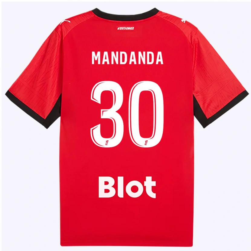 Danxen Herren Steve Mandanda #30 Rot Schwarz Weiß Heimtrikot Trikot 2026/27 T-Shirt Österreich