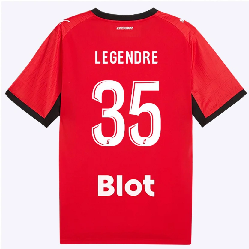 Danxen Herren Elías Legendre Quiñónez #35 Rot Schwarz Weiß Heimtrikot Trikot 2026/27 T-Shirt Österreich