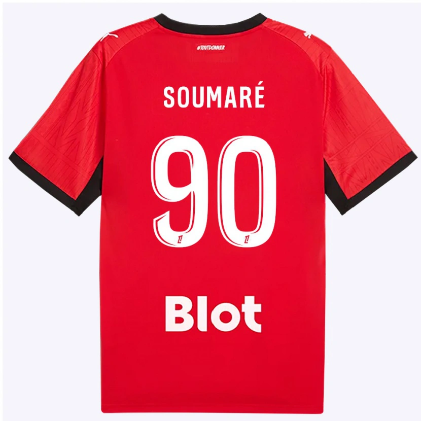 Danxen Herren Issa Soumaré #90 Rot Schwarz Weiß Heimtrikot Trikot 2026/27 T-Shirt Österreich