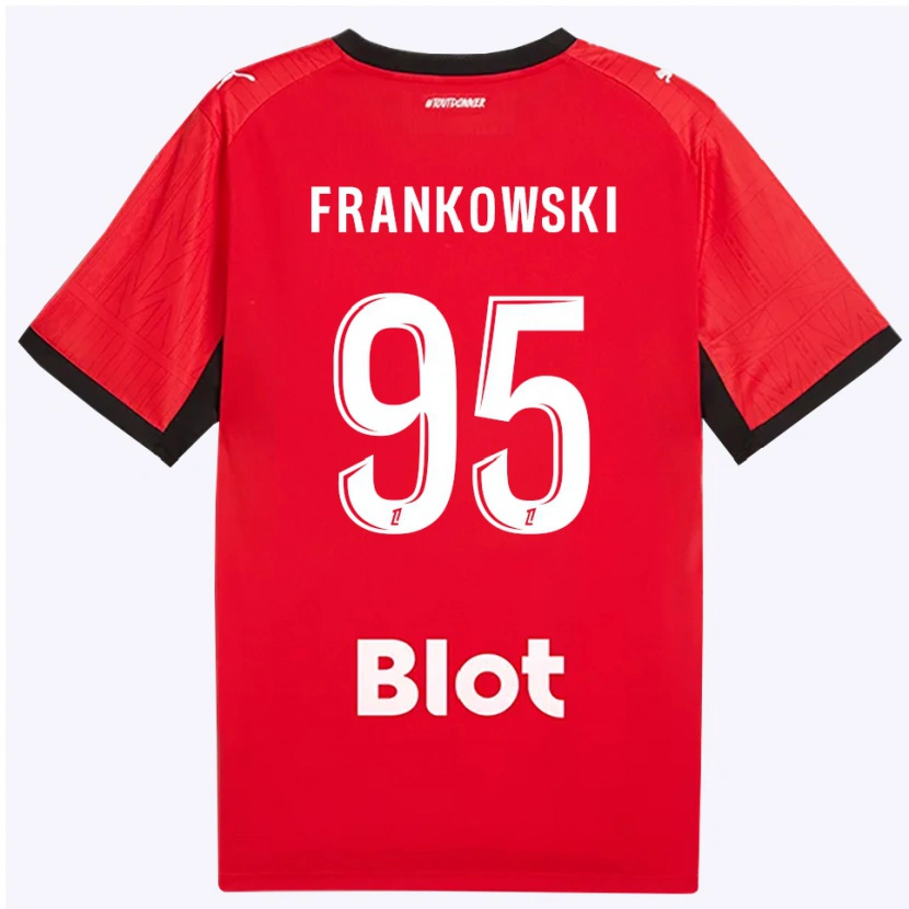 Danxen Herren Przemyslaw Frankowski #95 Rot Schwarz Weiß Heimtrikot Trikot 2026/27 T-Shirt Österreich