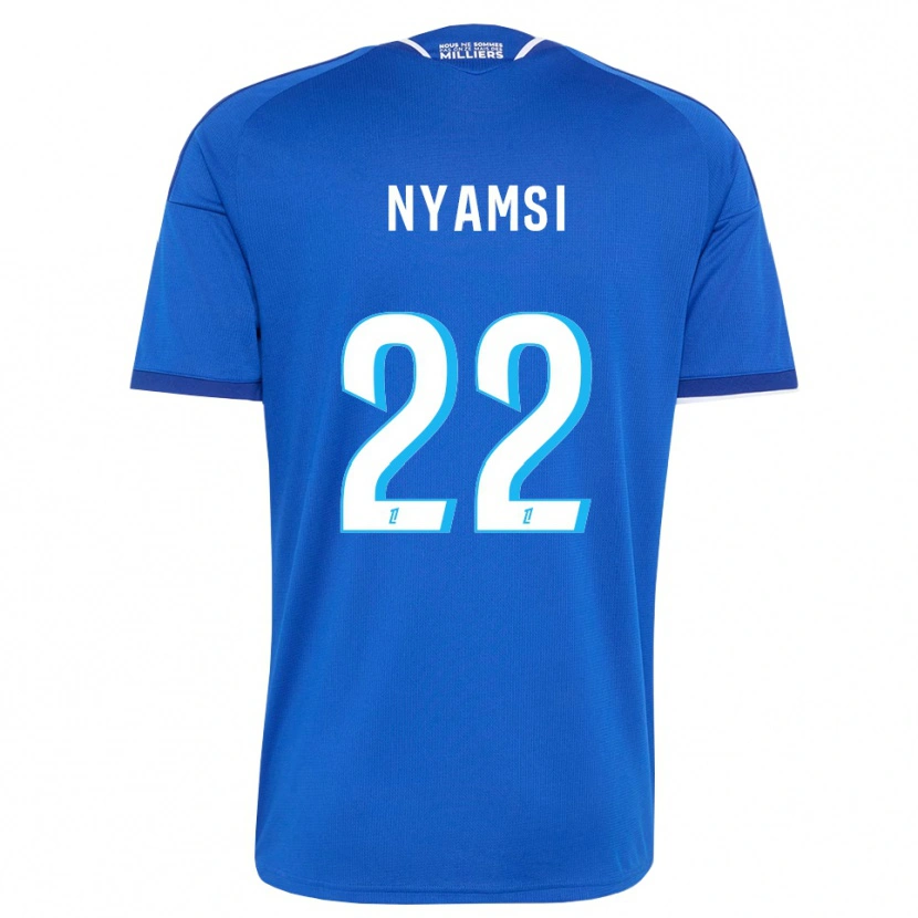 Danxen Herren Gerzino Nyamsi #22 Königsblau Weiß Heimtrikot Trikot 2026/27 T-Shirt Österreich