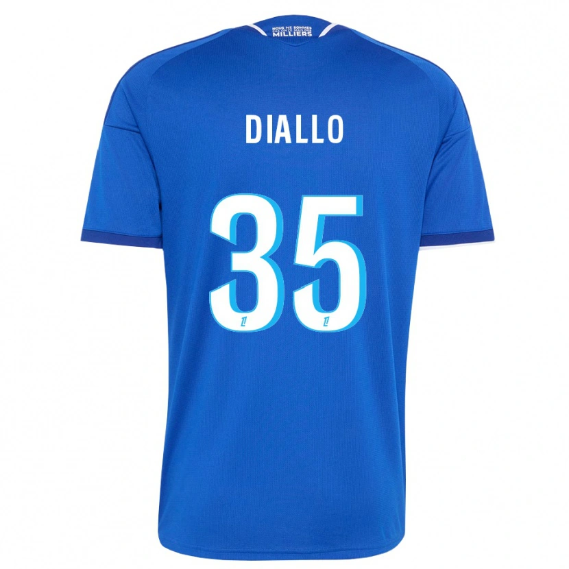 Danxen Herren Tidiane Diallo #35 Königsblau Weiß Heimtrikot Trikot 2026/27 T-Shirt Österreich
