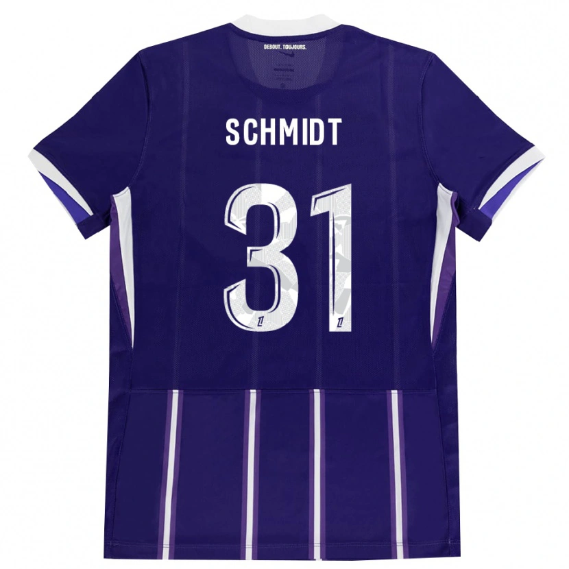 Danxen Herren Niklas Schmidt #31 Lila Weiß Heimtrikot Trikot 2026/27 T-Shirt Österreich