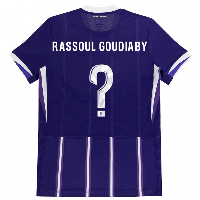Danxen Herren Khadim Rassoul Goudiaby #0 Lila Weiß Heimtrikot Trikot 2026/27 T-Shirt Österreich