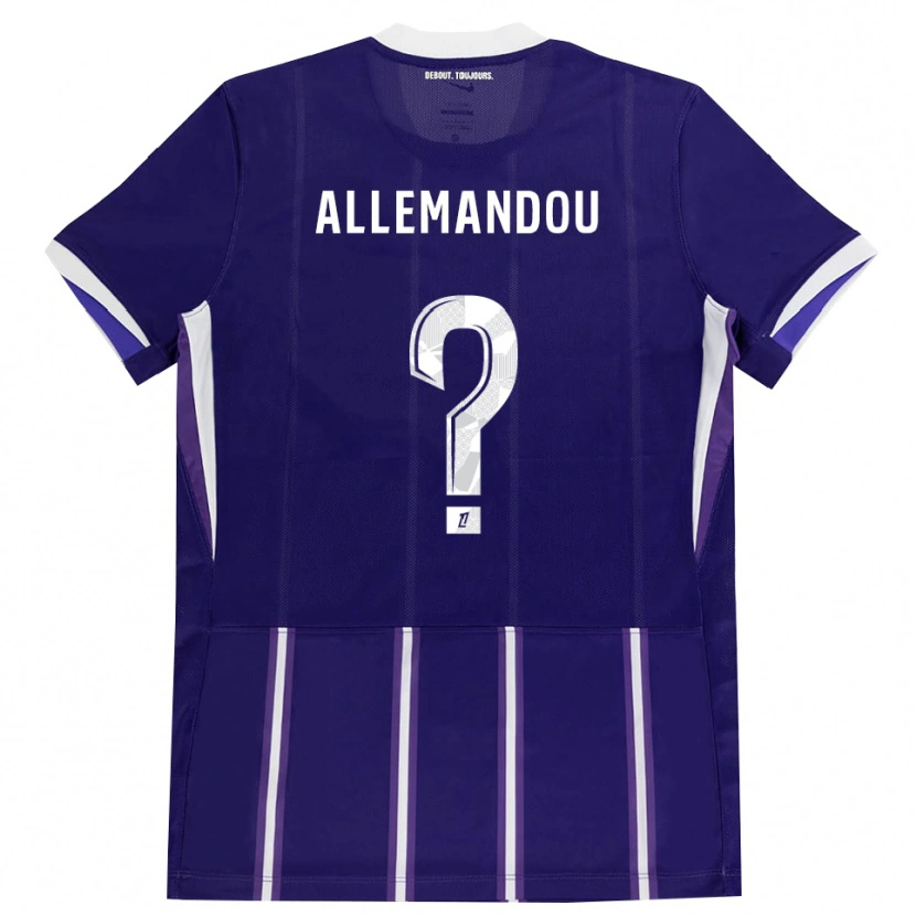Danxen Herren Teddy Allemandou #0 Lila Weiß Heimtrikot Trikot 2026/27 T-Shirt Österreich