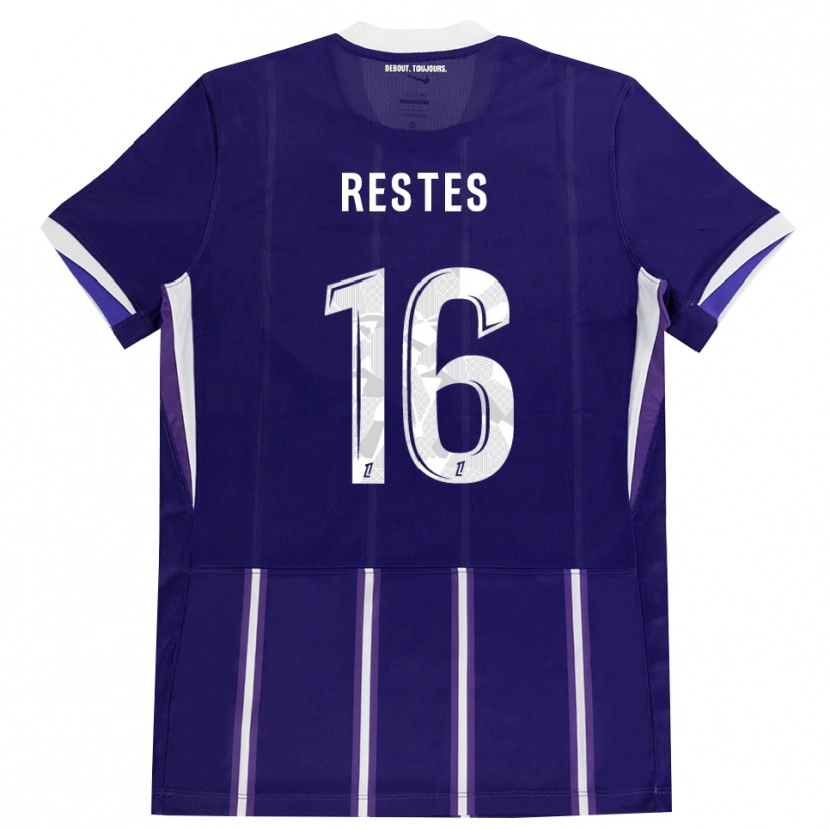 Danxen Herren Guillaume Restes #16 Lila Weiß Heimtrikot Trikot 2026/27 T-Shirt Österreich